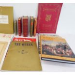 An interesting selection of books and other publications to include three good quality leather-bound