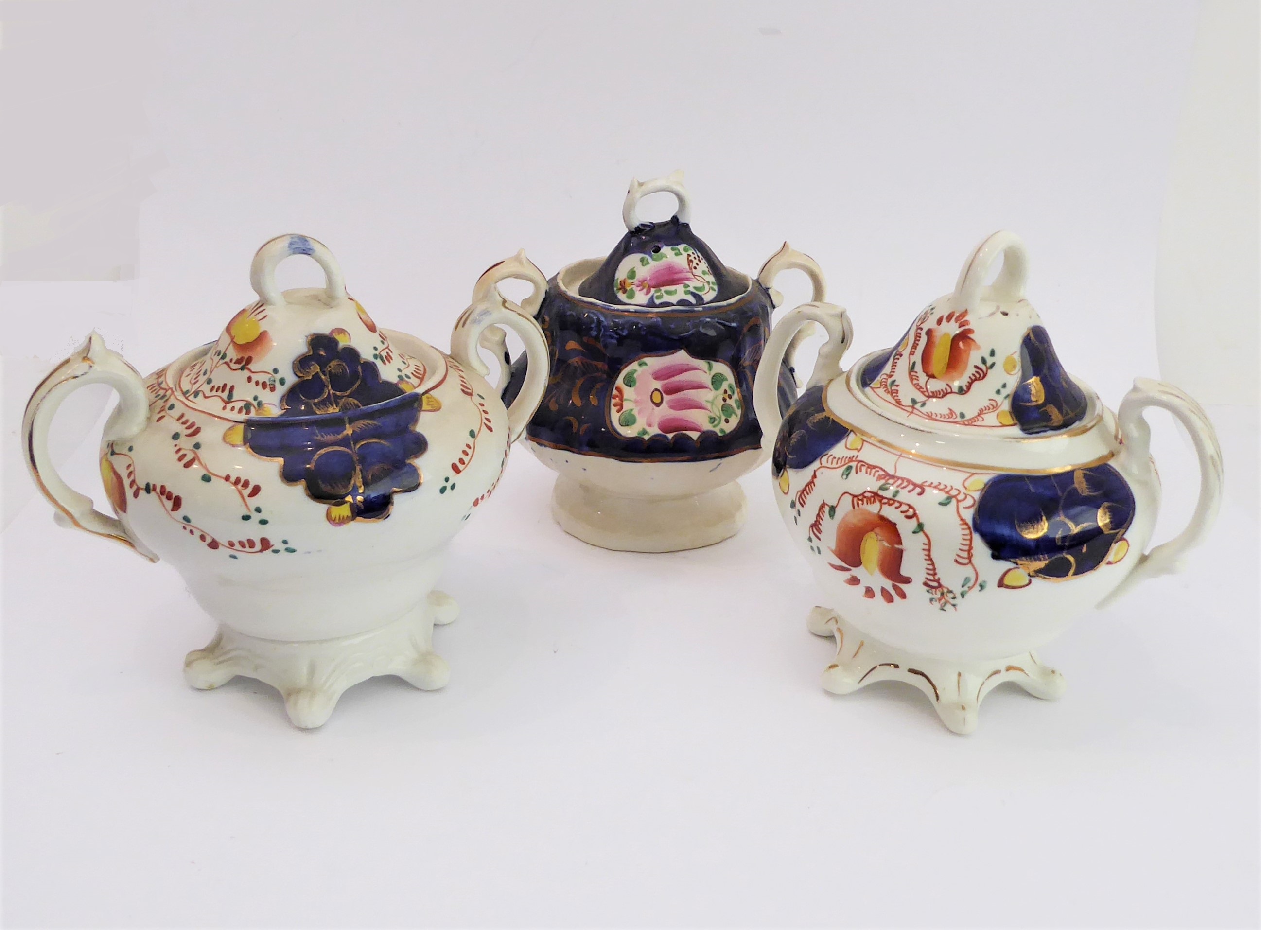 A large selection of late 19th and early 20th century Gaudy Welsh teawares and china: 4 teapots - Image 22 of 22