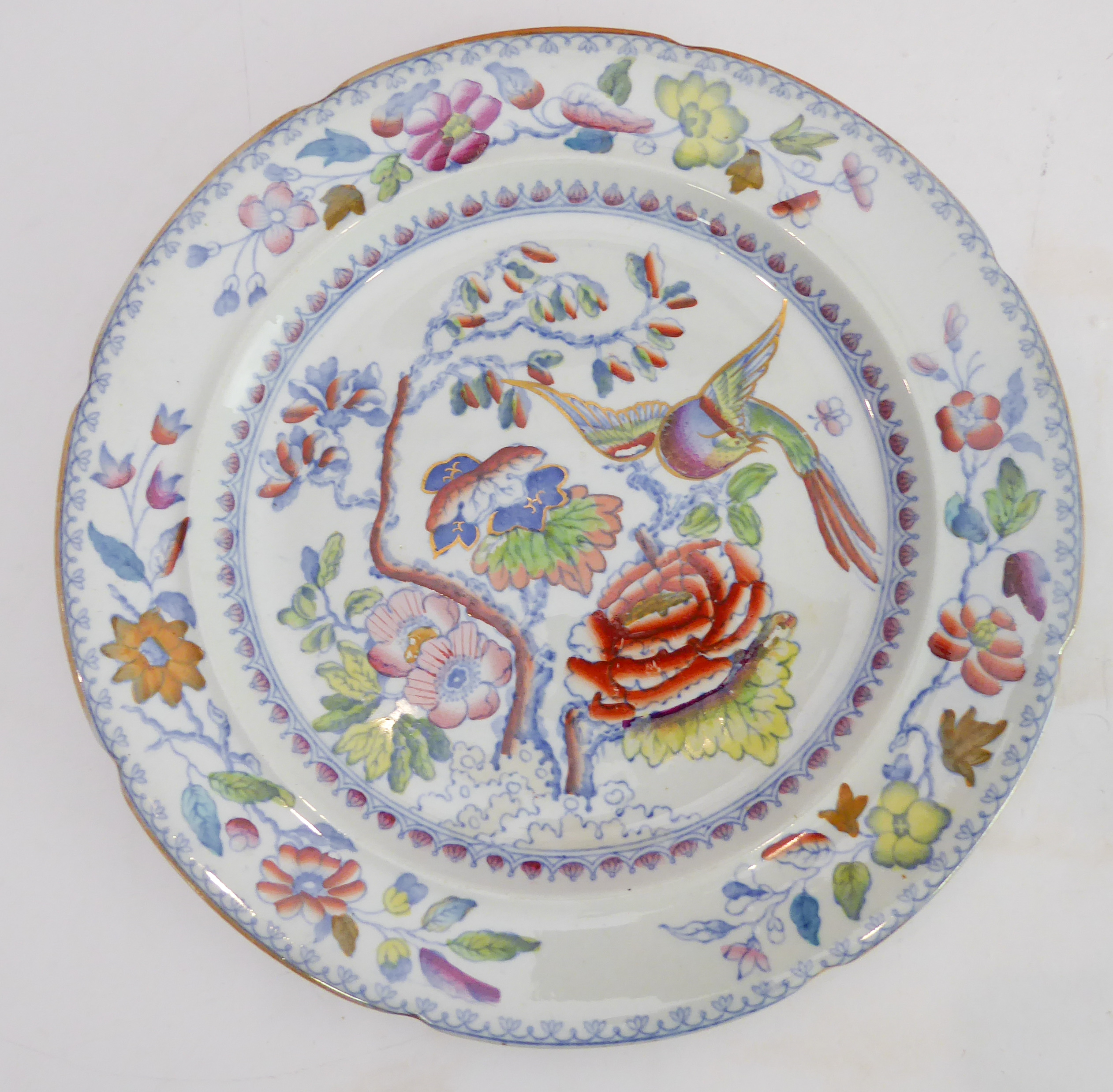 An interesting selection of mostly 19th century china to include: a fine quality Copeland dessert - Image 6 of 16