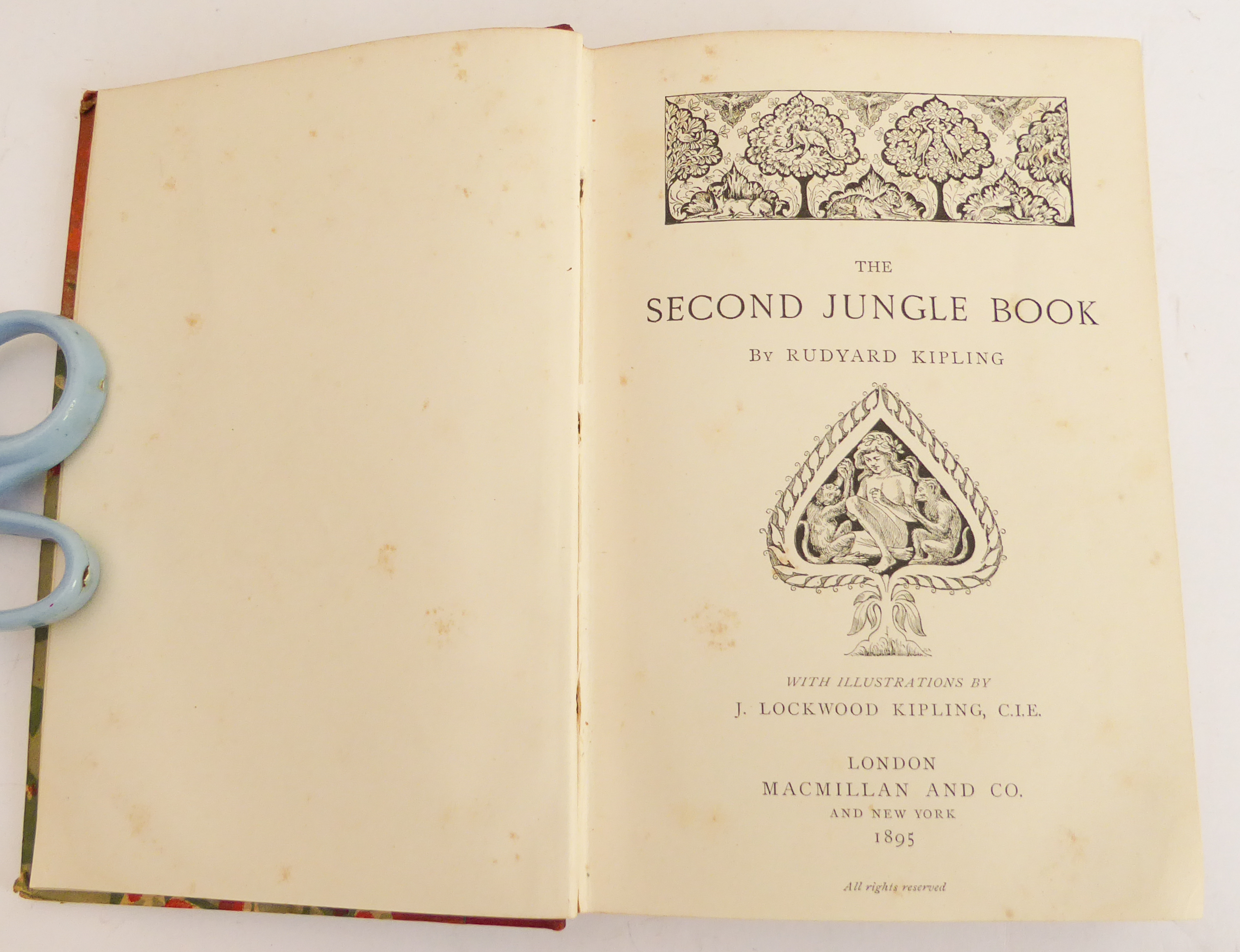 Four Rudyard Kipling and four other other volumes: 'The Jungle Book' (Macmillan & Co 1896); 'The - Image 8 of 12