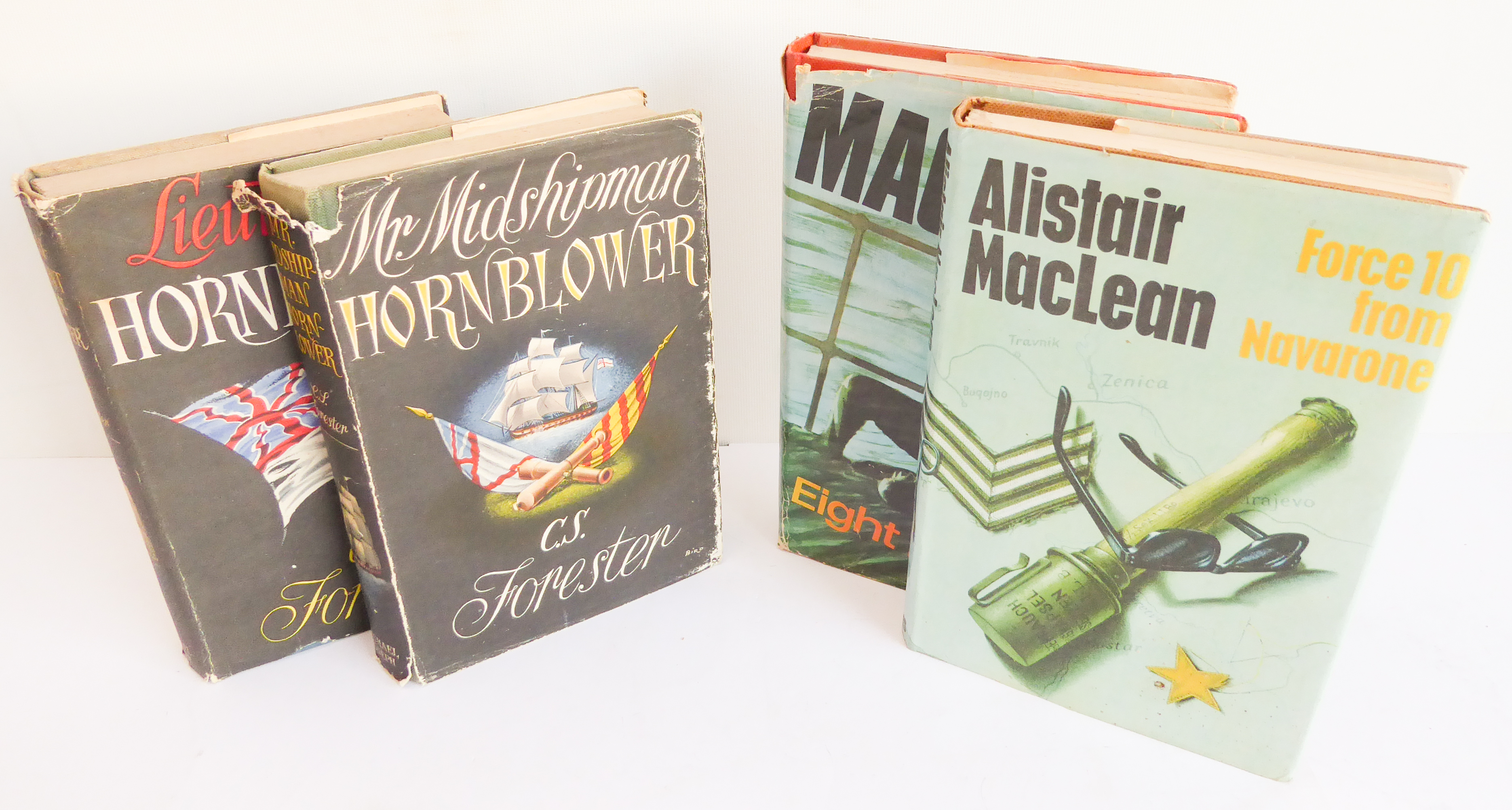 Two C.S. Forester and two Alistair Maclean first editions: 'Mr. Midshipman Hornblower' (Michael