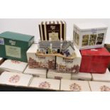 Twenty-four boxed Lilliput Lane models: 694 - Creel Cottage       156 - Dovecot 619 - Mistletoe