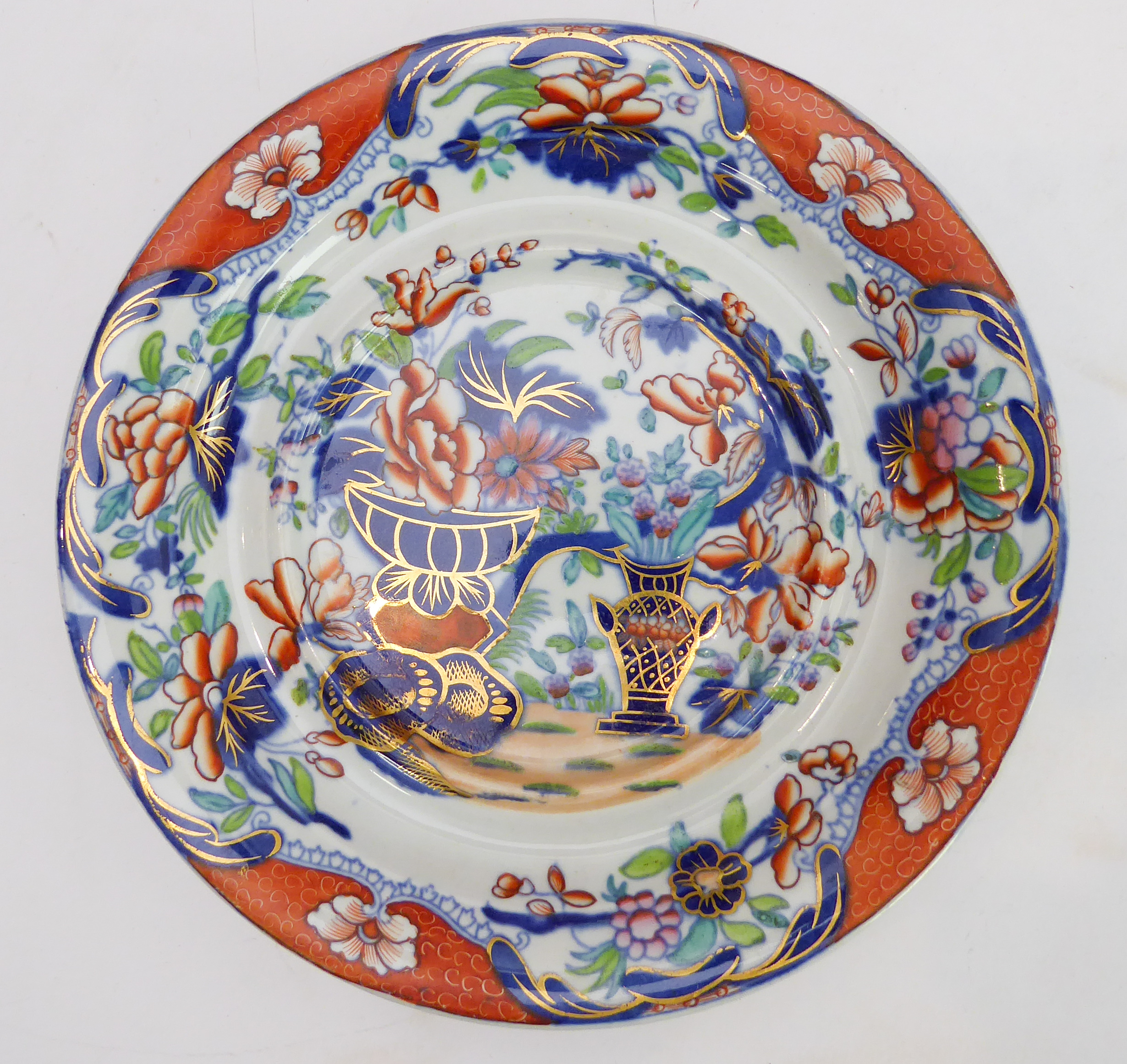 An interesting selection of mostly 19th century china to include: a fine quality Copeland dessert - Image 3 of 16