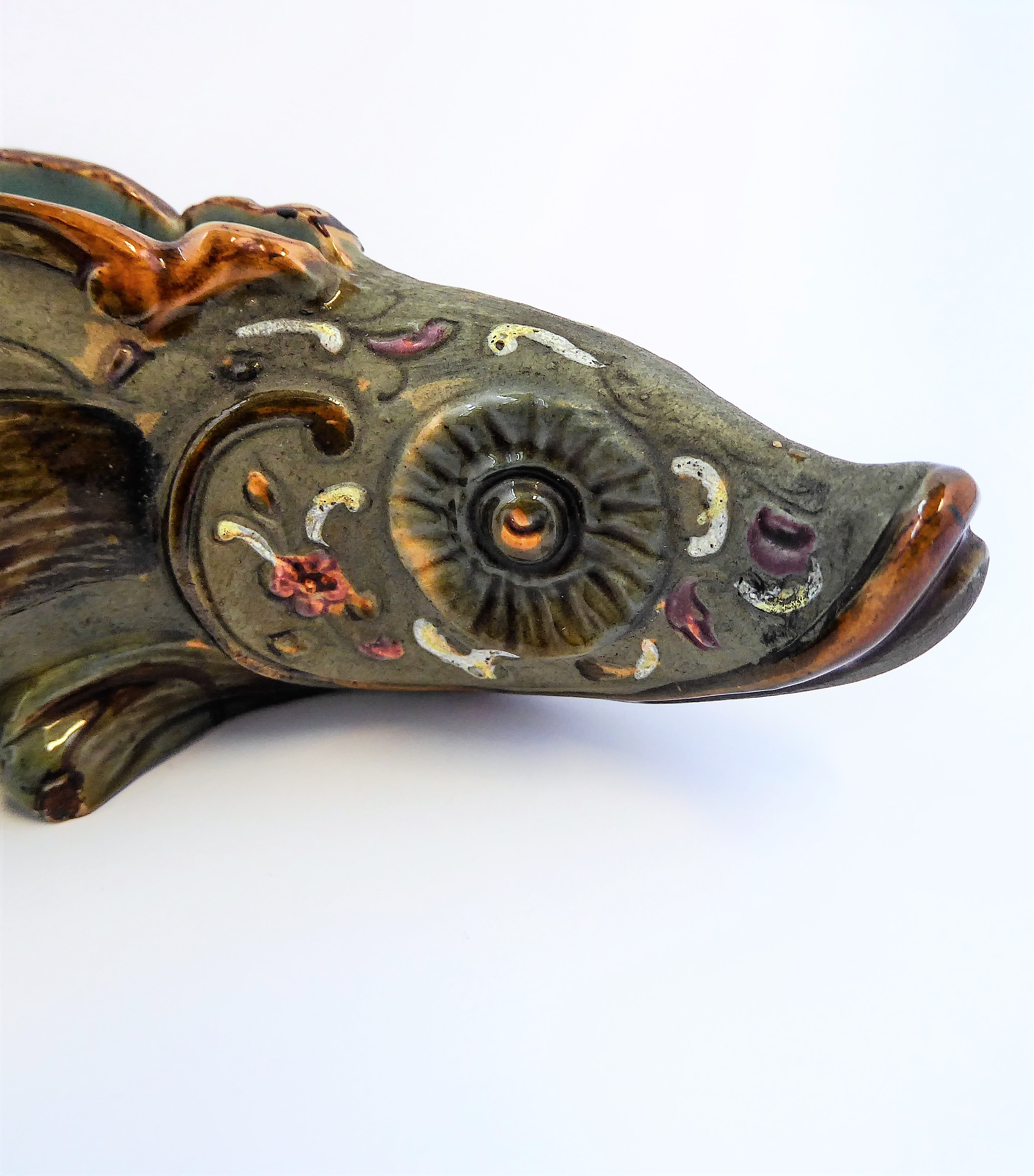 A late 19th century miniature caviar-server modelled as a sturgeon: William Schiller & Sons marks to - Image 6 of 6