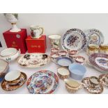 An interesting selection of mostly 19th century china to include: a fine quality Copeland dessert