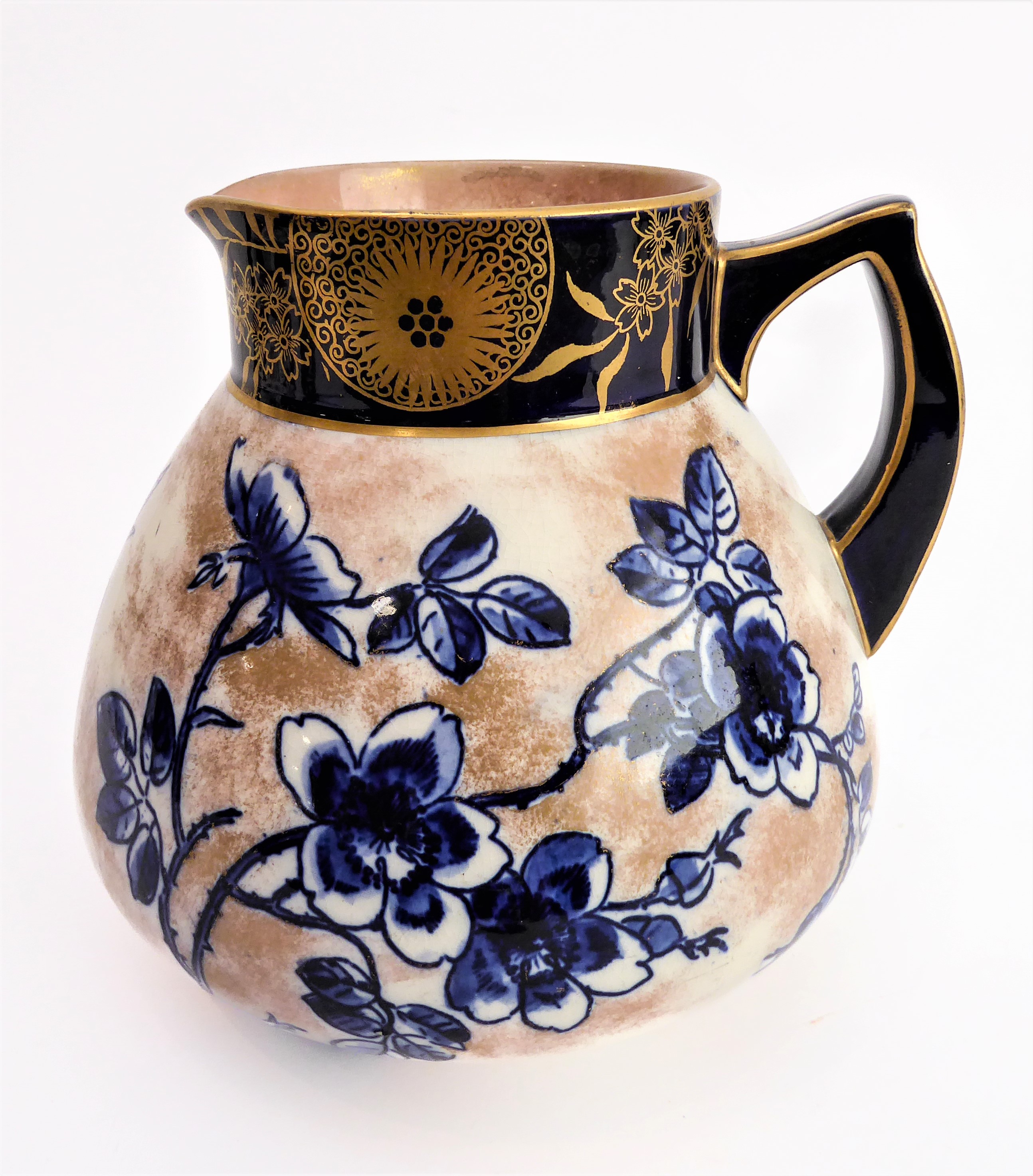 Five ceramics items: a pair of Crown Albion ceramic vases decorated and gilded with flowers - Image 6 of 16