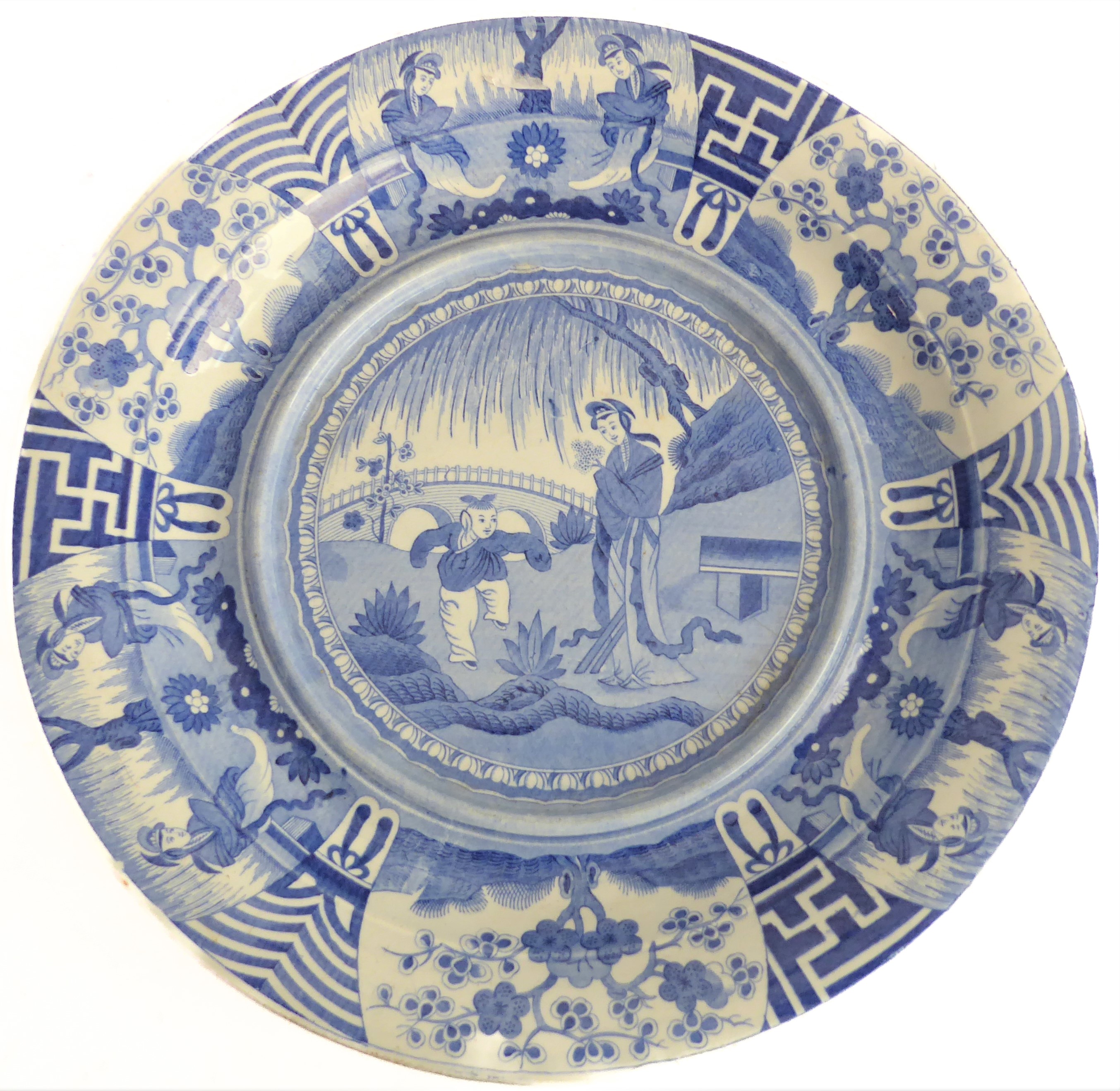 Various 19th century blue-and-white ceramic wares to include: a large two-handled Spode tureen (star - Image 4 of 17