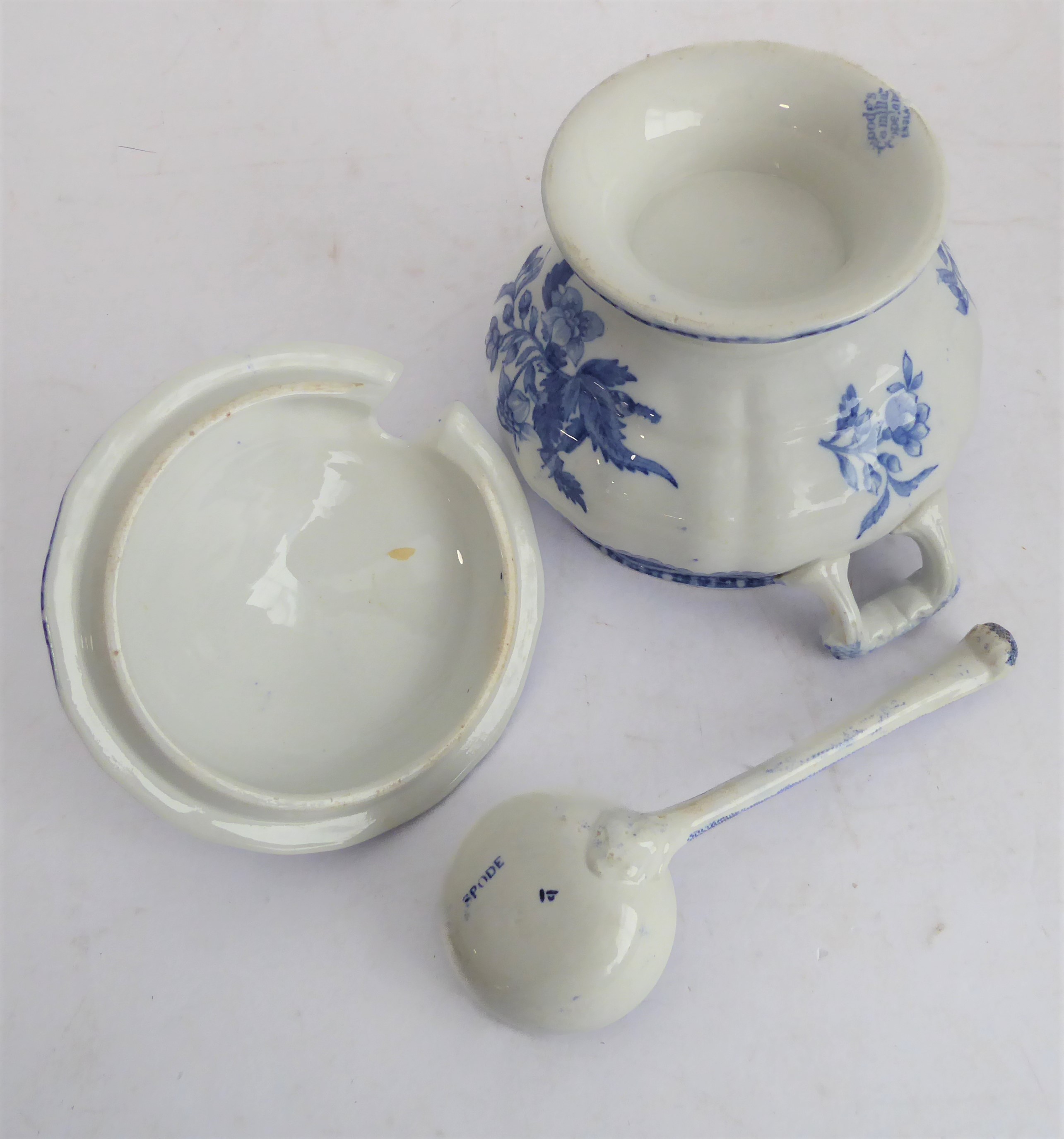 Various 19th century blue-and-white ceramic wares to include: a large two-handled Spode tureen (star - Image 11 of 17