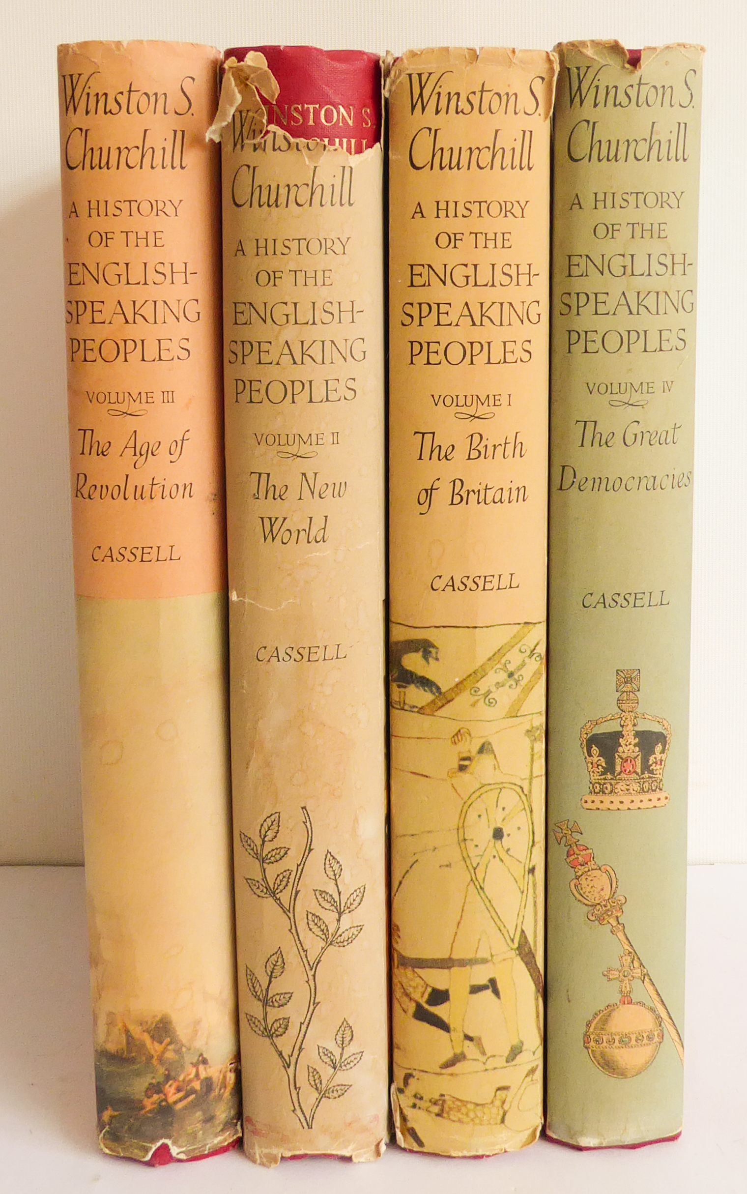 Winston S. Churchill - 'A History of the English-Speaking Peoples' (Volumes I - IV, Cassell & Co.