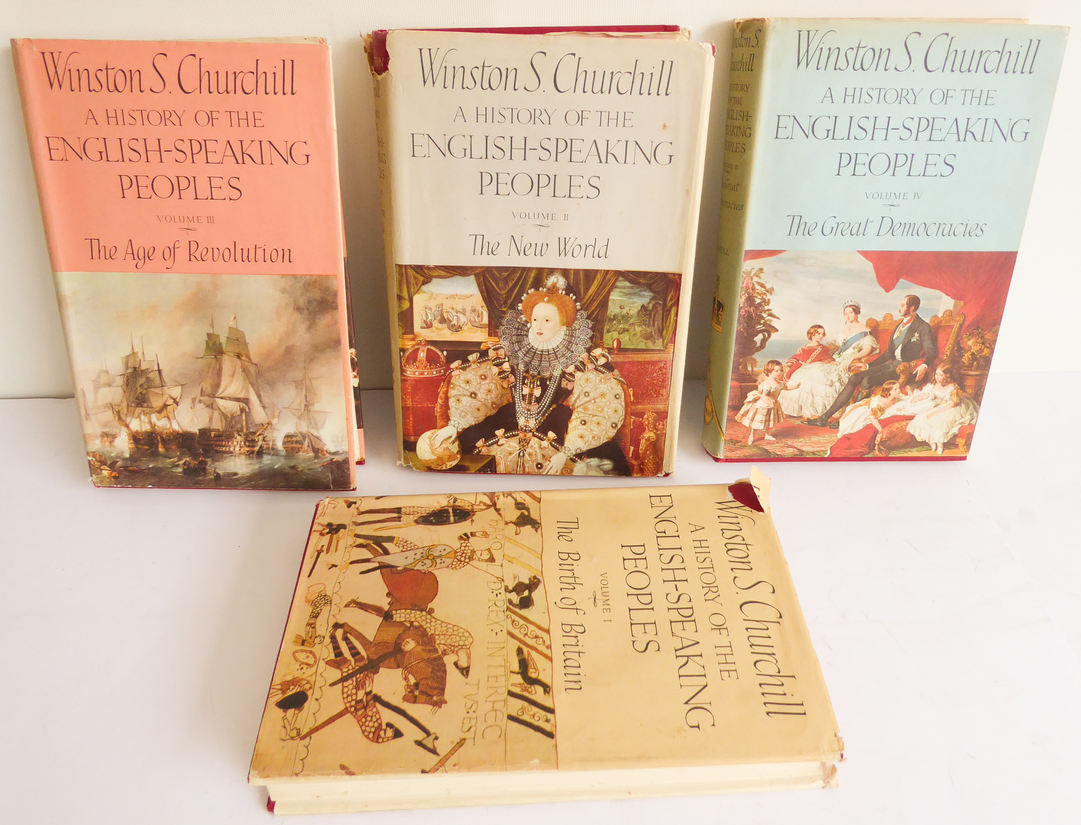 Winston S. Churchill - 'A History of the English-Speaking Peoples' (Volumes I - IV, Cassell & Co. - Image 2 of 4
