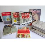 A collection of original and reproduction WW2 ephemera and paperwork to include an original