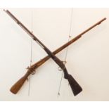 Two 19th century percussion muskets for restoration