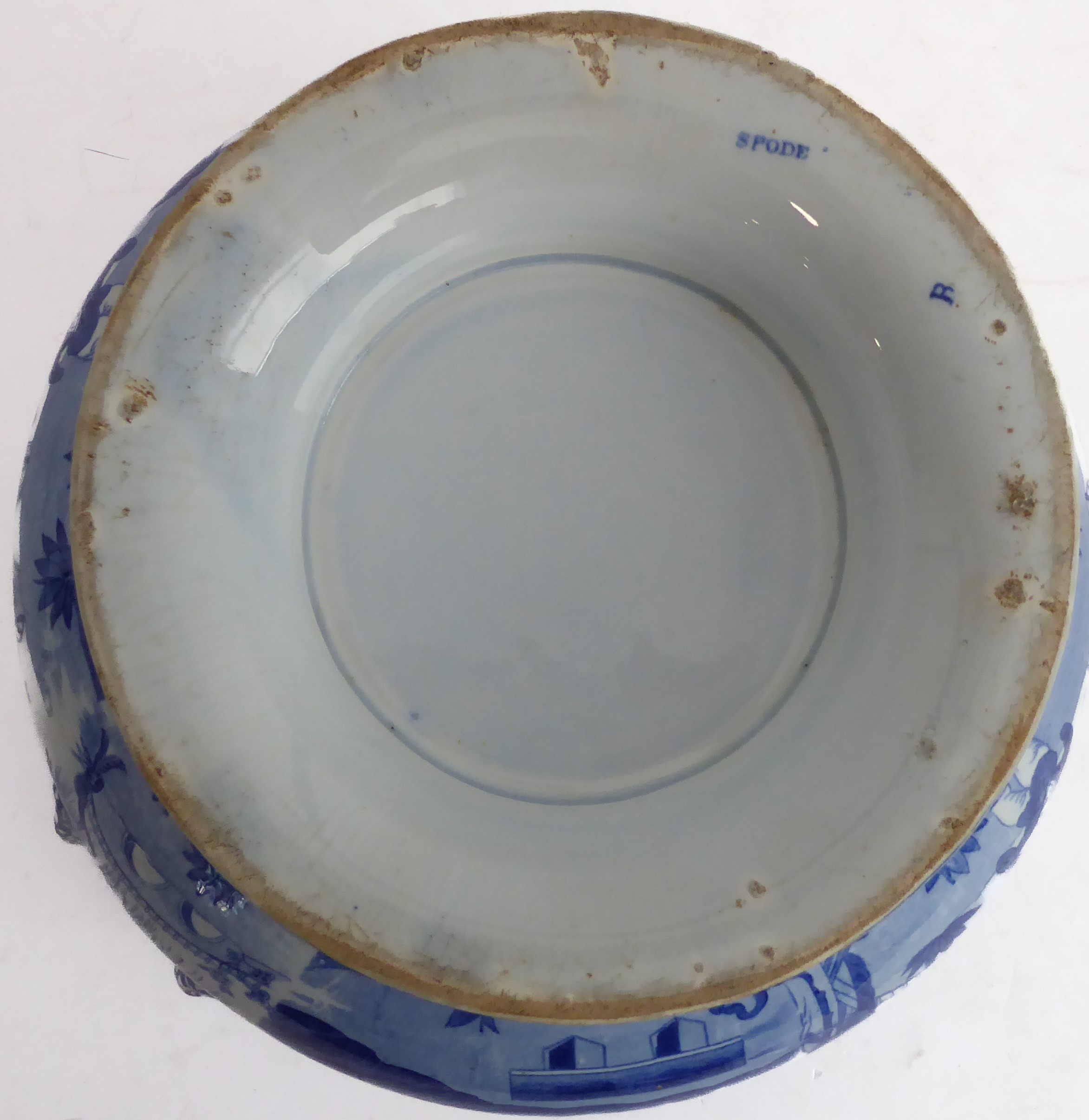 Various 19th century blue-and-white ceramic wares to include: a large two-handled Spode tureen (star - Image 17 of 17