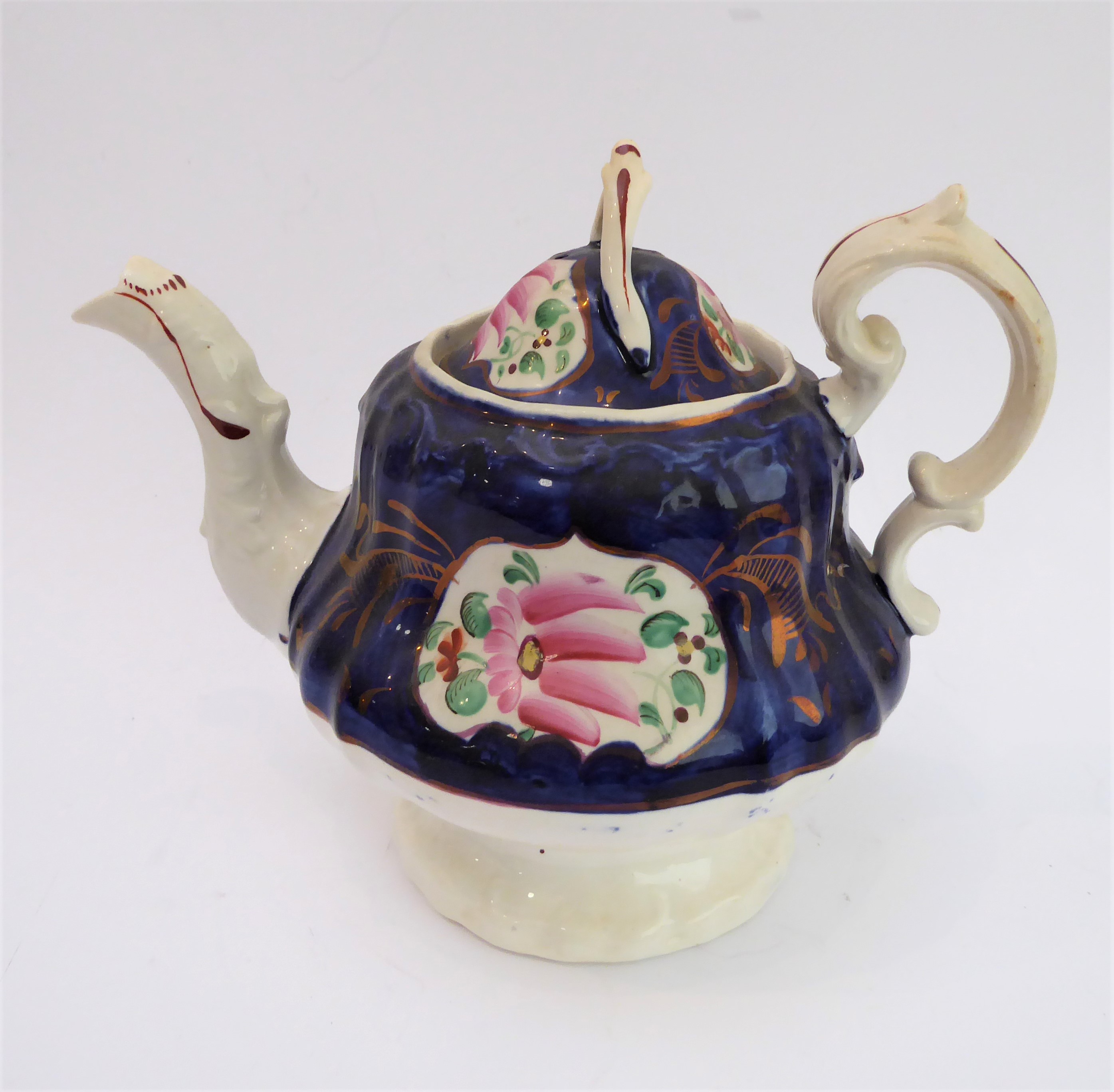 A large selection of late 19th and early 20th century Gaudy Welsh teawares and china: 4 teapots - Image 10 of 22