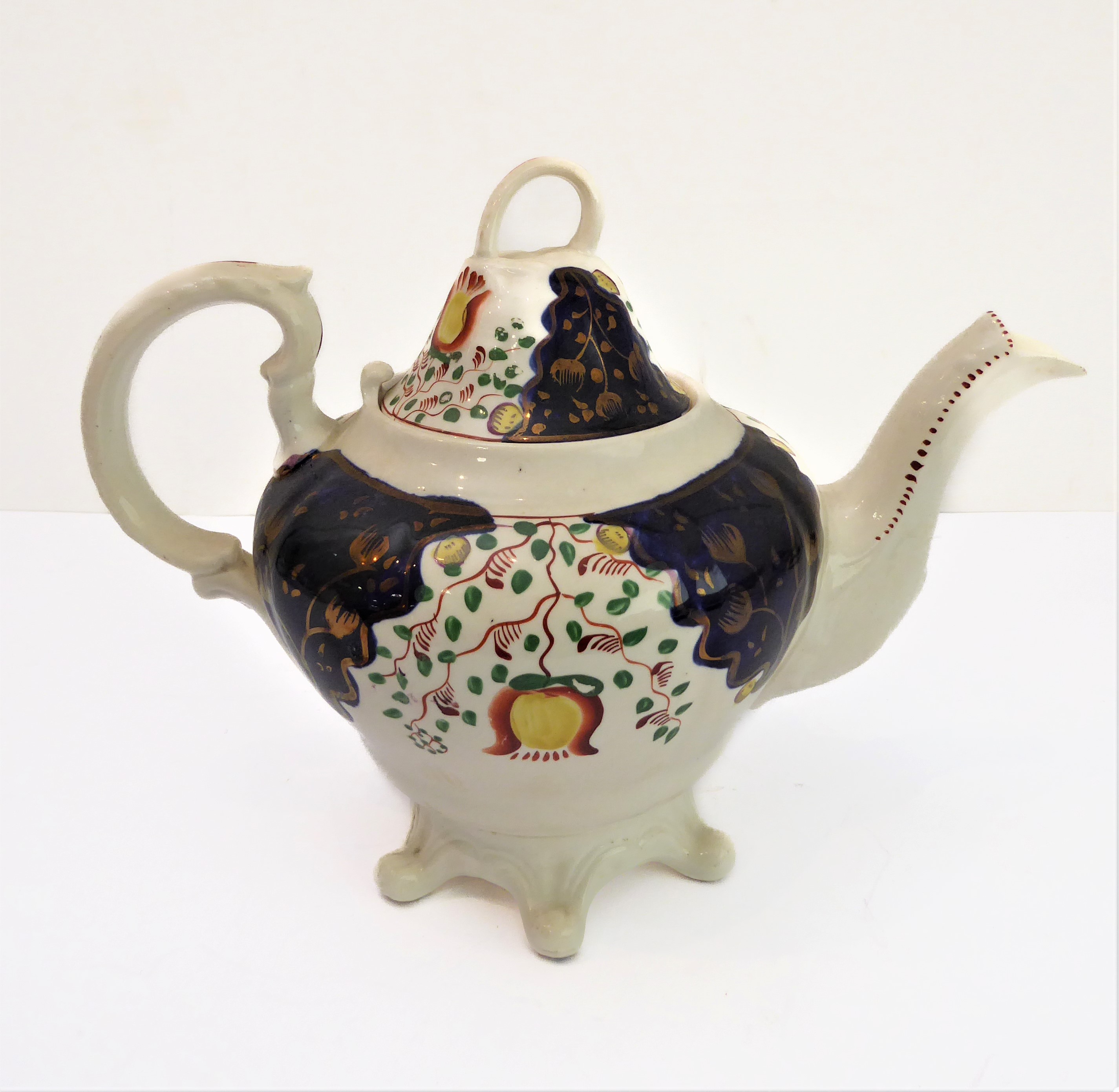 A large selection of late 19th and early 20th century Gaudy Welsh teawares and china: 4 teapots - Image 9 of 22