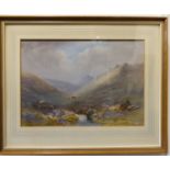 'Dartmoor', watercolour signed and dated Bate, 1927 lower right (36.5 x 53 cm). Glazed frame (57.5 x