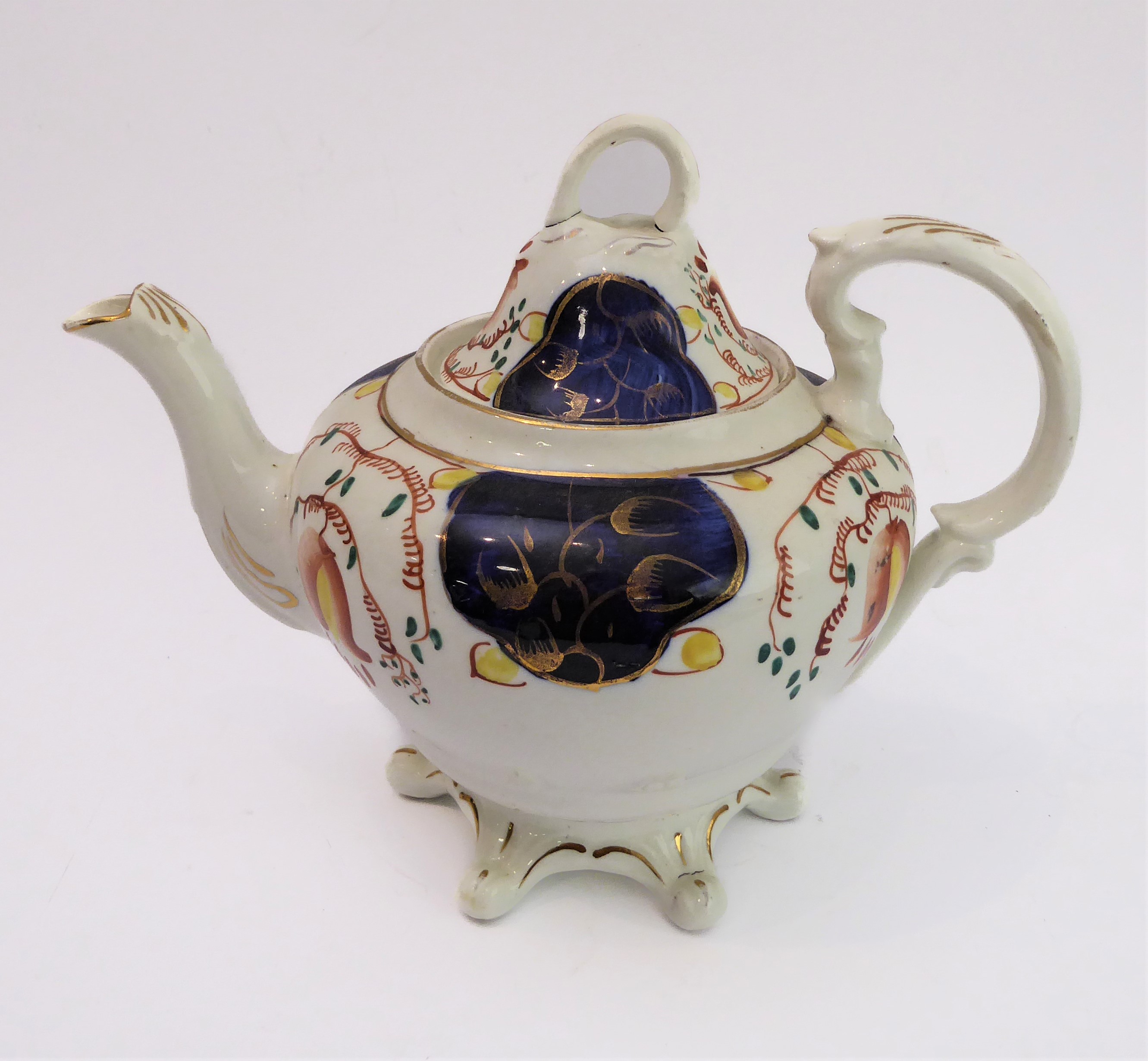 A large selection of late 19th and early 20th century Gaudy Welsh teawares and china: 4 teapots - Image 12 of 22