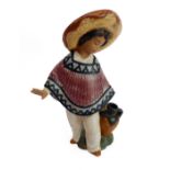 A hand-decorated Lladró figure -  'Pedro with Jug', José Puce, no. 12141 (19 cm high)