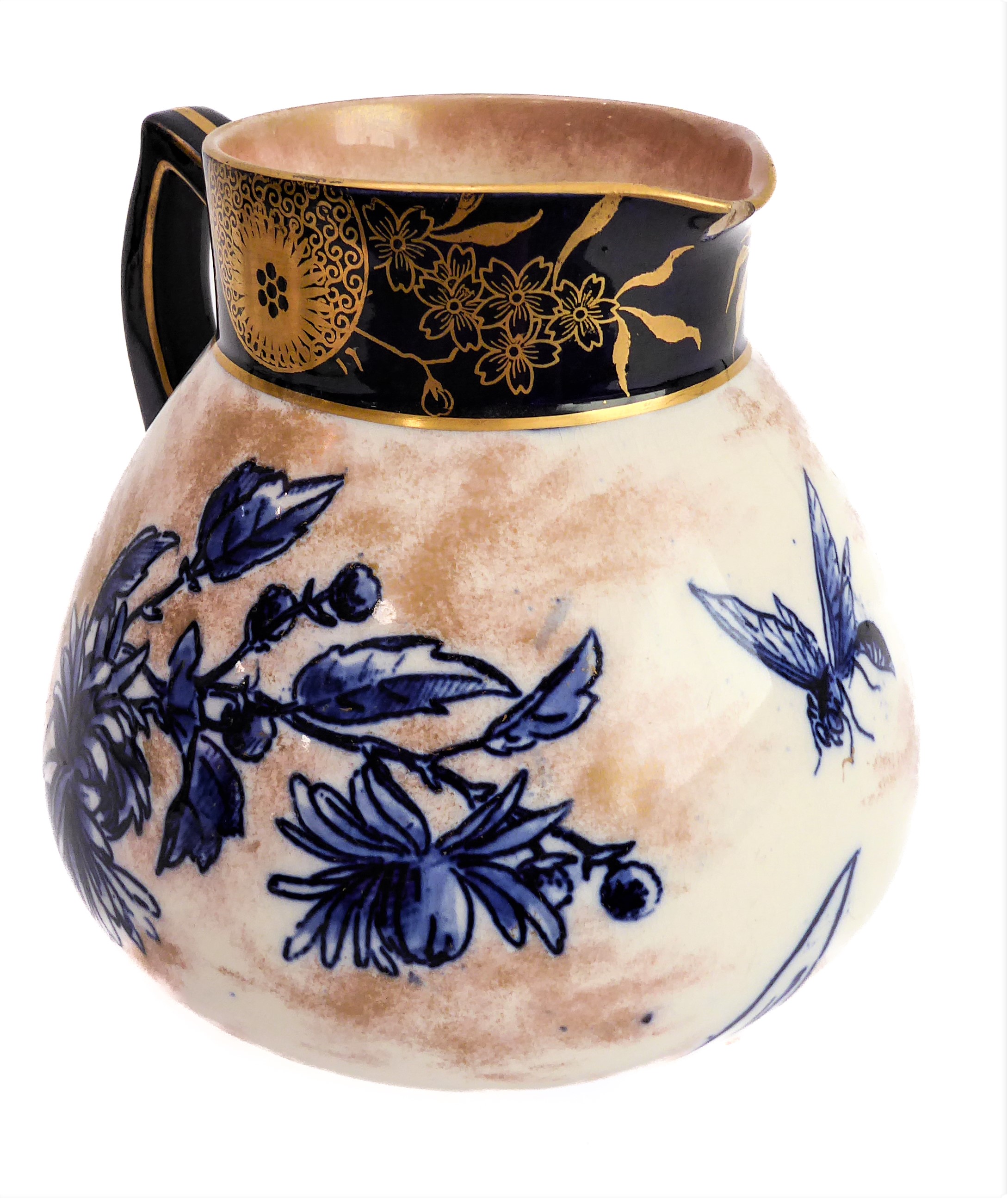 Five ceramics items: a pair of Crown Albion ceramic vases decorated and gilded with flowers - Image 5 of 16