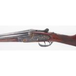 An AYA No. 2 20-bore sidelock ejector (390408), approx. cylinder and ½ choke, 28" barrels and