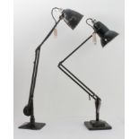 Two mid-20th century Anglepoise lamps.