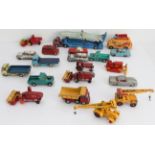 A mixed assortment of unboxed Corgi die-cast models to include a vehicle transporter, together