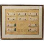 A framed and glazed (later) colour print ' Shooting Homilies', circa 1910 and originally produced to