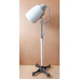 An industrial-style lamp conversion: originally a 'Monarch Permeezi' free-standing adjustable