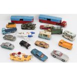 A mixed assortment of unboxed Dinky die-cast models to include an original James Bond 007 DBS, an