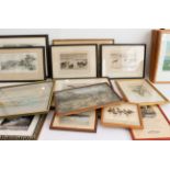 An interesting selection of framed and glazed pictures (mostly colour prints) to include wildfowl