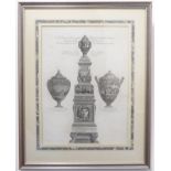 After GIOVANNI BATISTA PIRANESI - ‘Design of Sir John Taylor’s Antique Monuments at his Chelsea