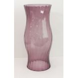 A large amethyst-coloured swirling glass cover (51cm high)