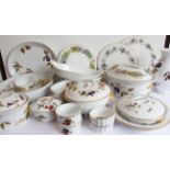 A mixed lot of Royal Worcester (mostly 'Evesham'): 'Evesham': 1 x 34 cm bowl; 4 lidded tureens (