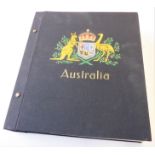Australia - stamps in purposed well-filled Davo loose-leaf album with lots of good mint stamps