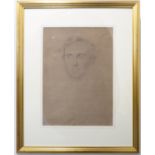 GEORGE RICHMOND R.A. (1809-1896) - ‘Head study portrait of Robt. Benson Esq.’, graphite on paper,