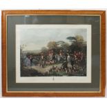 After C. AGAR and J. MAIDEN - 'The Bury Hunt', hand-coloured engraving (570 x 730 cm). (Frame (