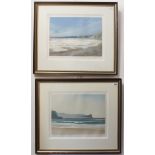 MICHAEL FAIRCLOUGH (20th century) - a pair of limited edition etchings with aquatints 'Towards