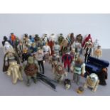 A large and interesting collection of original Star Wars figures and accessories (42 figures):