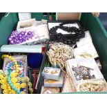 A large quantity of various assorted costume jewellery to include: necklaces, Scottish jewellery,