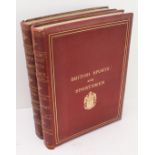 'British Sports and Sportsmen'; two large hardback volumes 'Hunting' and 'Racing and Coursing', both