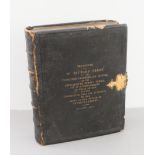 The Holy Bible (Eyre & Spotiswoode 1852), leather-bound quarto, brass clasp, gilt edges and gilt-