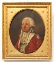 Late 18th century British School 'John Vaughan, 3rd Earl of Carbery' oil on canvas portrait laid