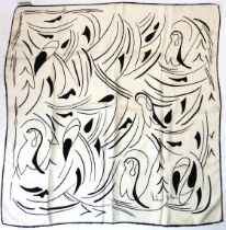 A vintage Richard Allen silk scarf, circa 1970s, signed and with R. Allen label (approx. 72 x 72