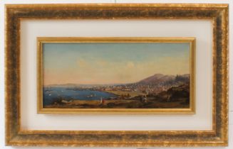 Fine 19th century Turkish School Panorama of the Port of Sinop on the Black Sea, signed and