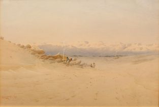 Augustus Osbourne Lamplough (British 1877-1930) ‘The Desert Camp’  signed and dated (l.l.)