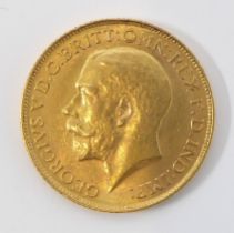 A George V 1911 sovereign