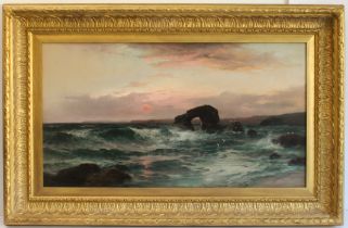 George Henry Jenkins (British 1843-1914) ‘Thurlestone Rock, S. Devon’  signed (l.l.) Oil on canvas