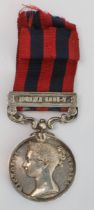The India General Service Medal with Burma 1885-7 clasp to 706 PTE. W. GAHAN - 1ST N. YORK L.I.