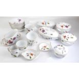 A selection of Royal Worcester porcelain oven to tableware 'Astley' pattern to comprise: 2 oval