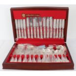 A silver plated canteen of cutlery by Arthur Price - Kings pattern, for 8 place settings,